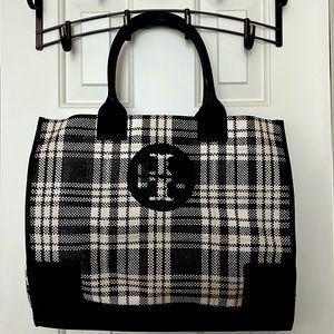 Tory Burch Plaid Tote - Used Twice!